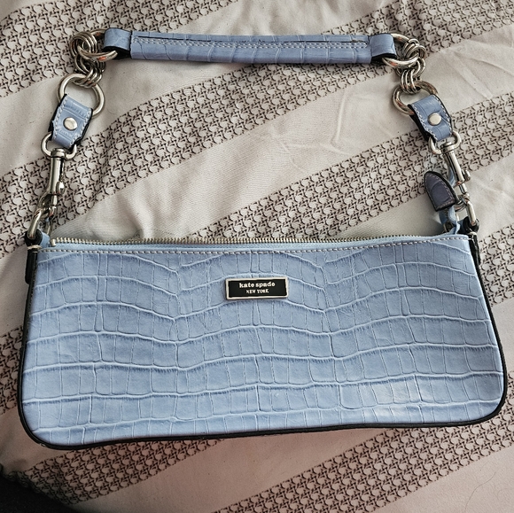 Vintage Kate Spade Croc Shoulder Bag - Picture 1 of 6